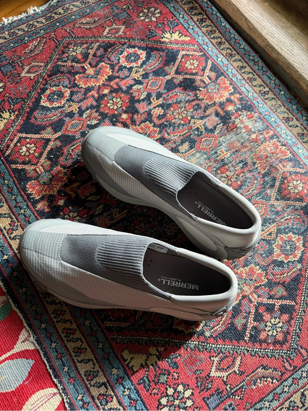 Men’s Merrell Jungle Trek Light Gray Slip-On Knit Sneakers